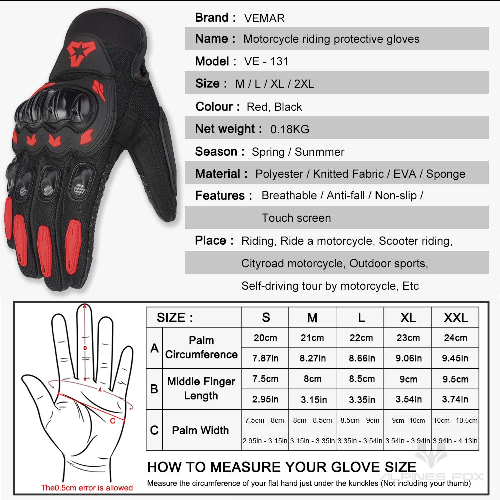Summer Motorcycle Gloves